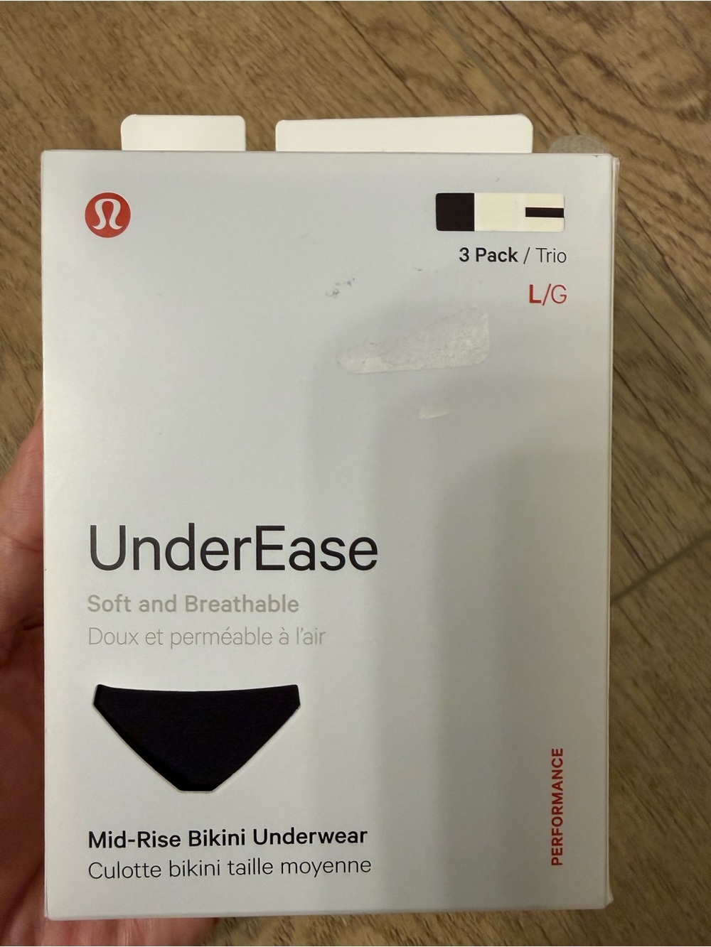 lululemon athletica UnderEase Mid-Rise Bikini Underwear - Black & White (3 Pack)